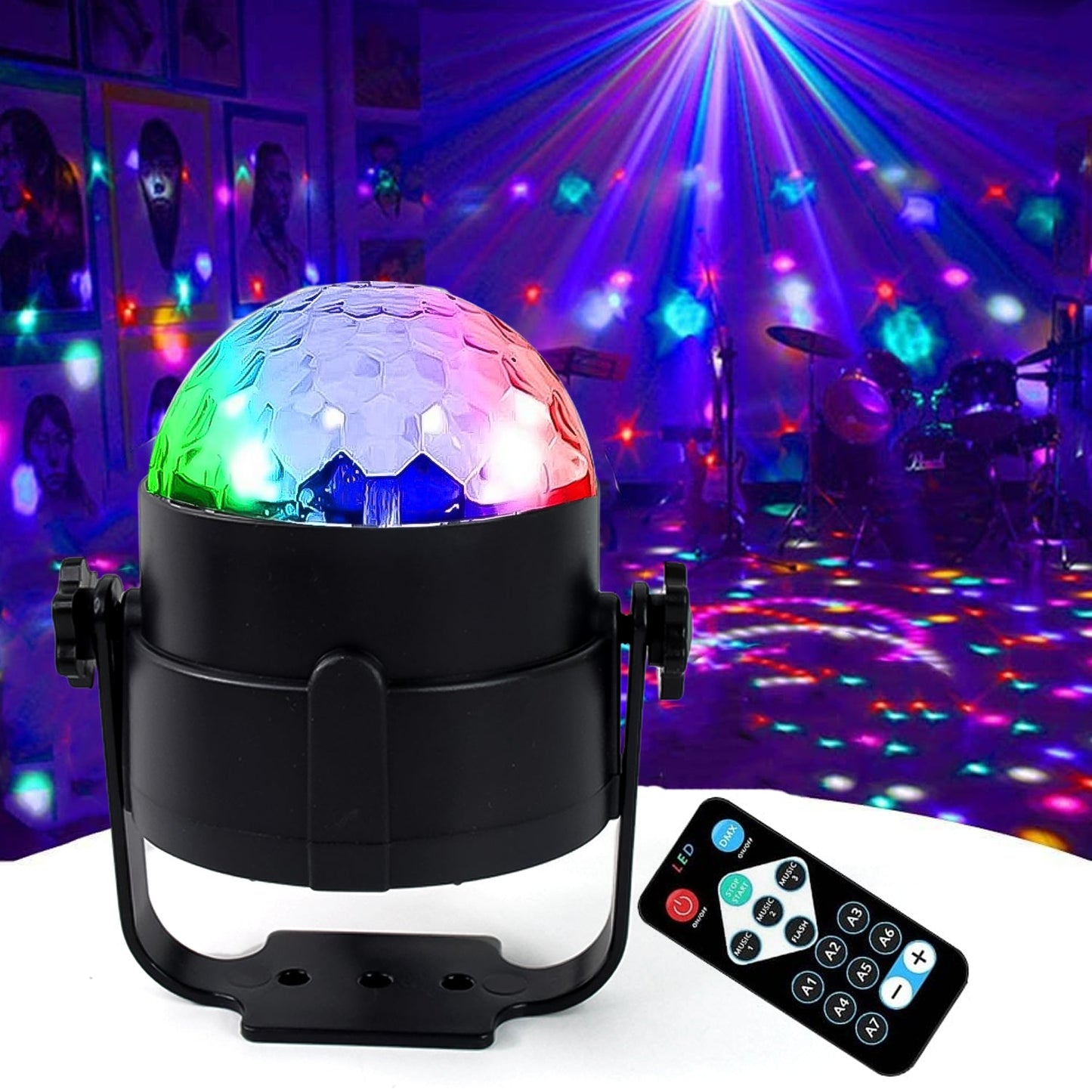 Party Lights, DJ Stage Light Disco Ball Light USB Charging Party Stage Lamp Party Light for Home Bar Car Wedding Holiday Party, Party Gift Kids Birthday Diwali Special