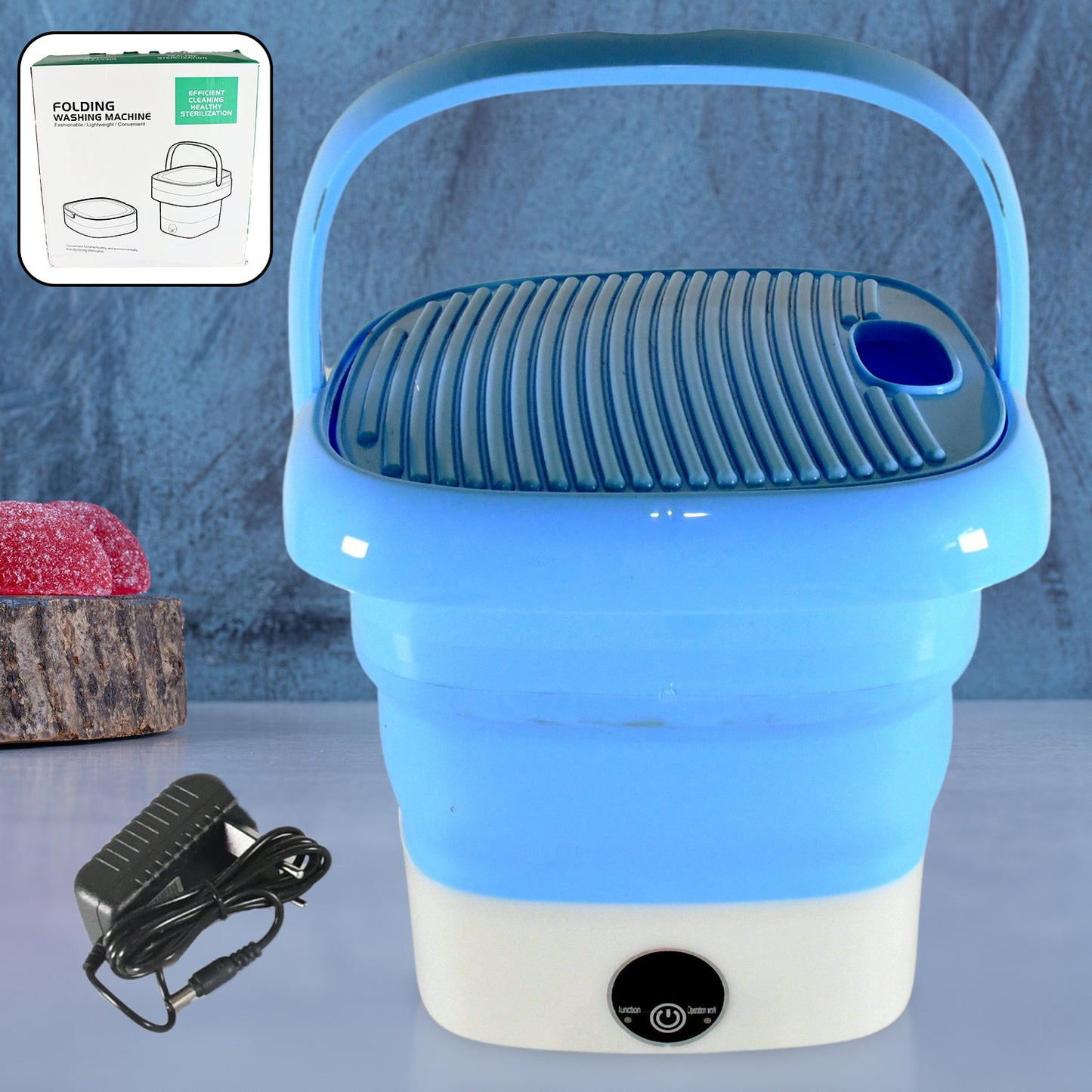 Portable Washing Machine, Mini Folding Washer and Dryer Combo, for Underwear, Socks, Baby Clothes, Travel, Camping, RV, Dorm, ApartmentÂ