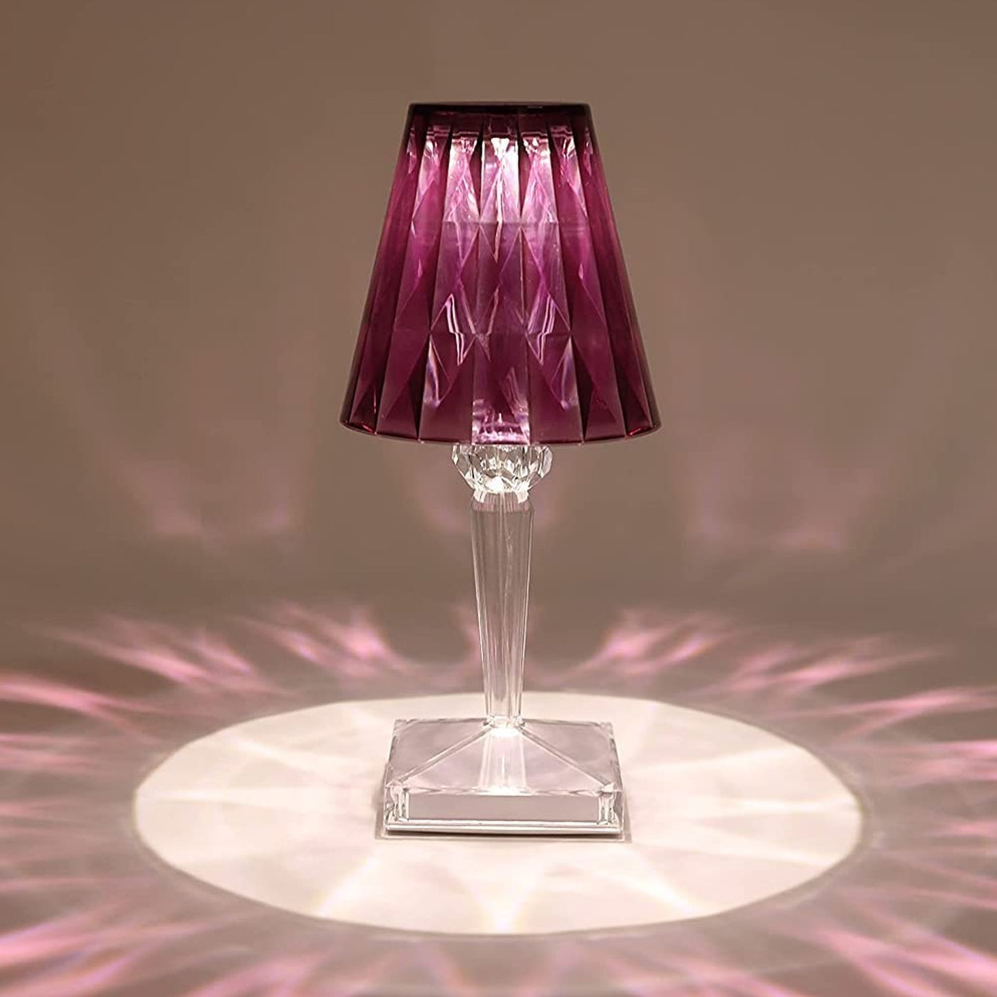 Romantic Crystal Table Lamp, Diamond Lamp, 16 Colors, 6 Brightness Level, Touch / Remote Control Switch, SUB Charging, Lampshade Night Light, Bedroom Bedside, Living Room Decoration Diwali Special