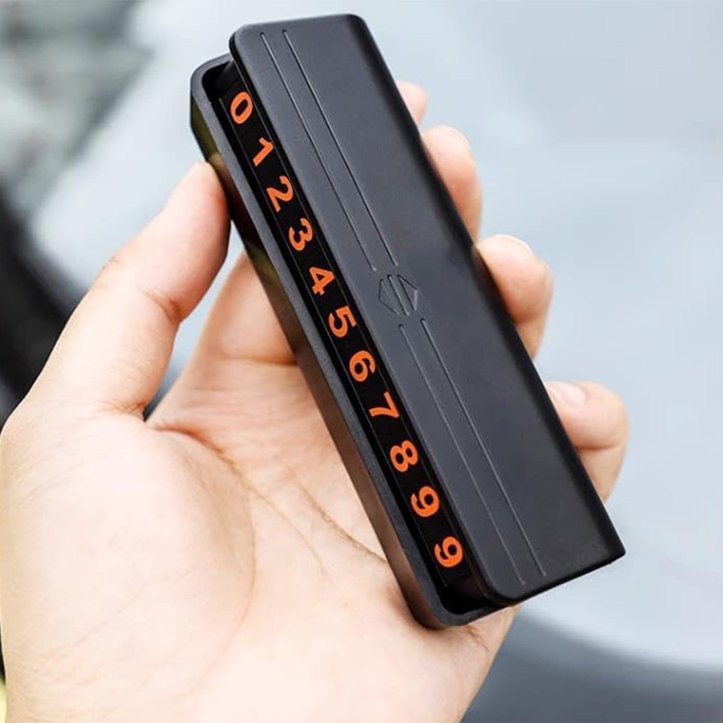 Temporary Car Parking Mobile Number Display with Magnetic Numbers Stickers,Car Parking Magnetic Mobile/Telephone Number Plate (1Pc)Â Â