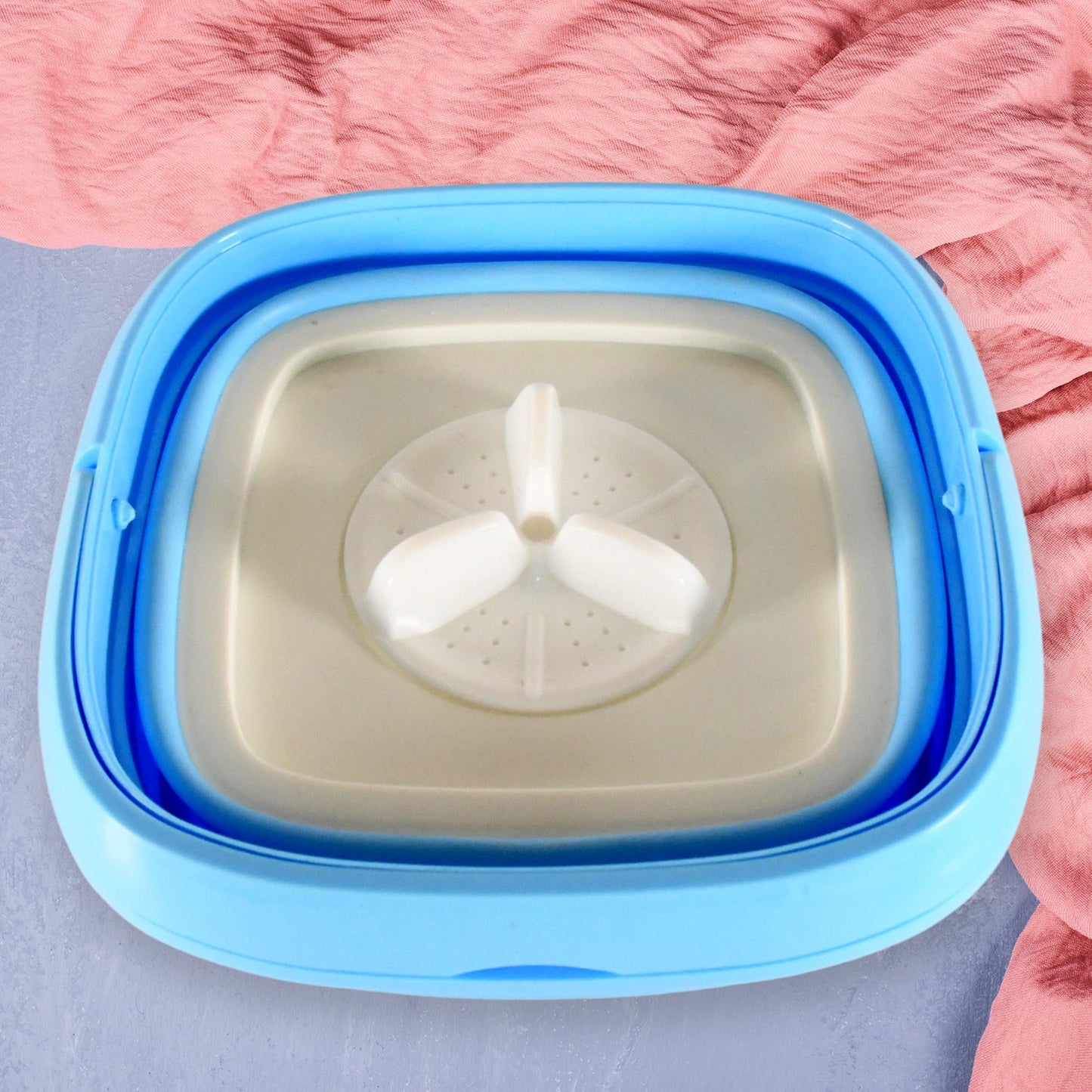 Portable Washing Machine, Mini Folding Washer and Dryer Combo, for Underwear, Socks, Baby Clothes, Travel, Camping, RV, Dorm, ApartmentÂ