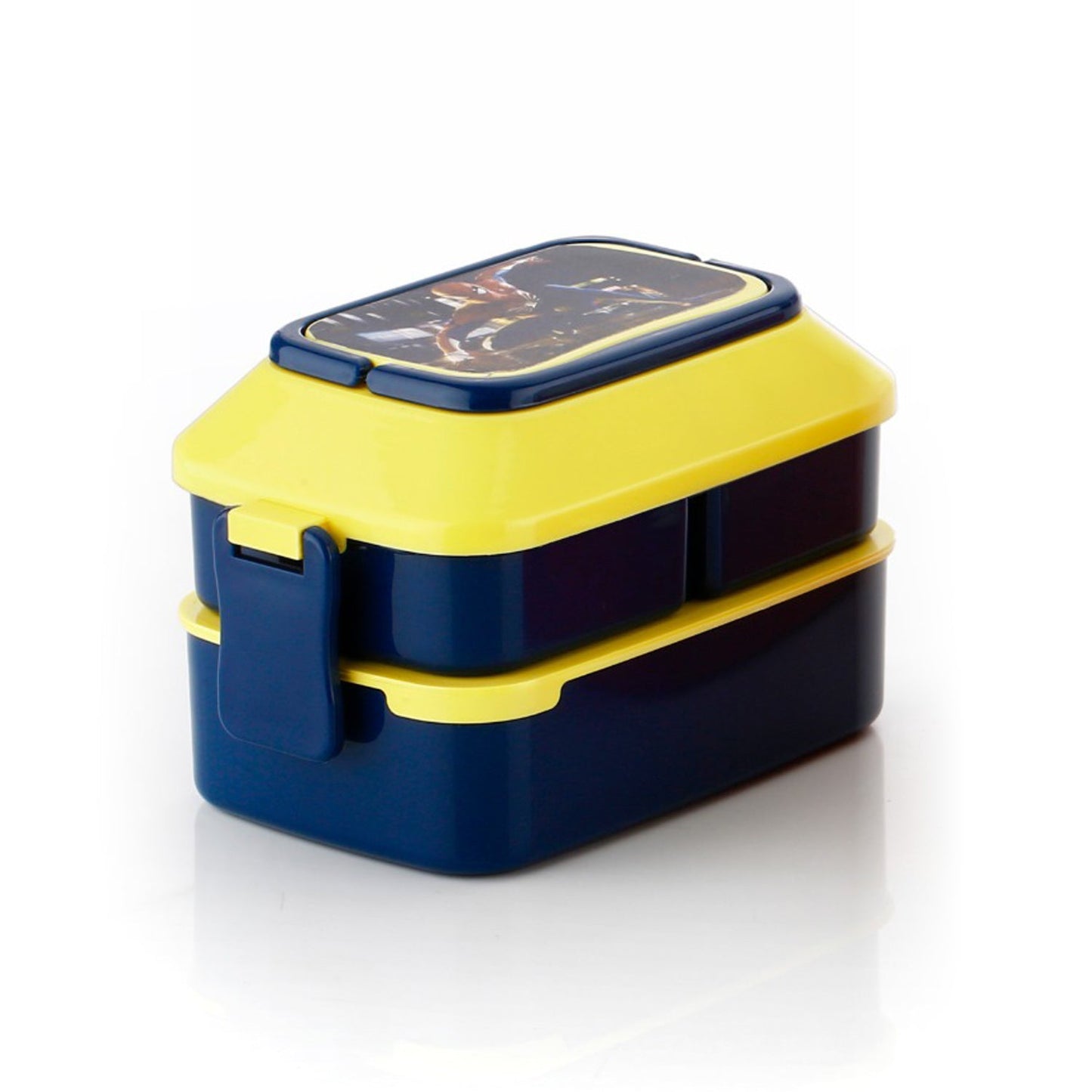 5621Â Double Layer Lunch Box Stylish Lid Lunch Box With Fork & Spoon Lunch Box For Children School Lunch BoxÂ