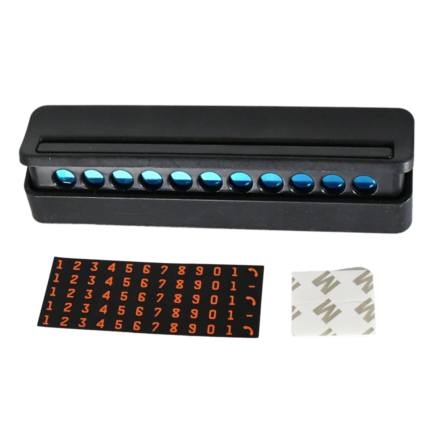 Temporary Car Parking Mobile Number Display with Magnetic Numbers Stickers,Car Parking Magnetic Mobile/Telephone Number Plate (1Pc)Â Â