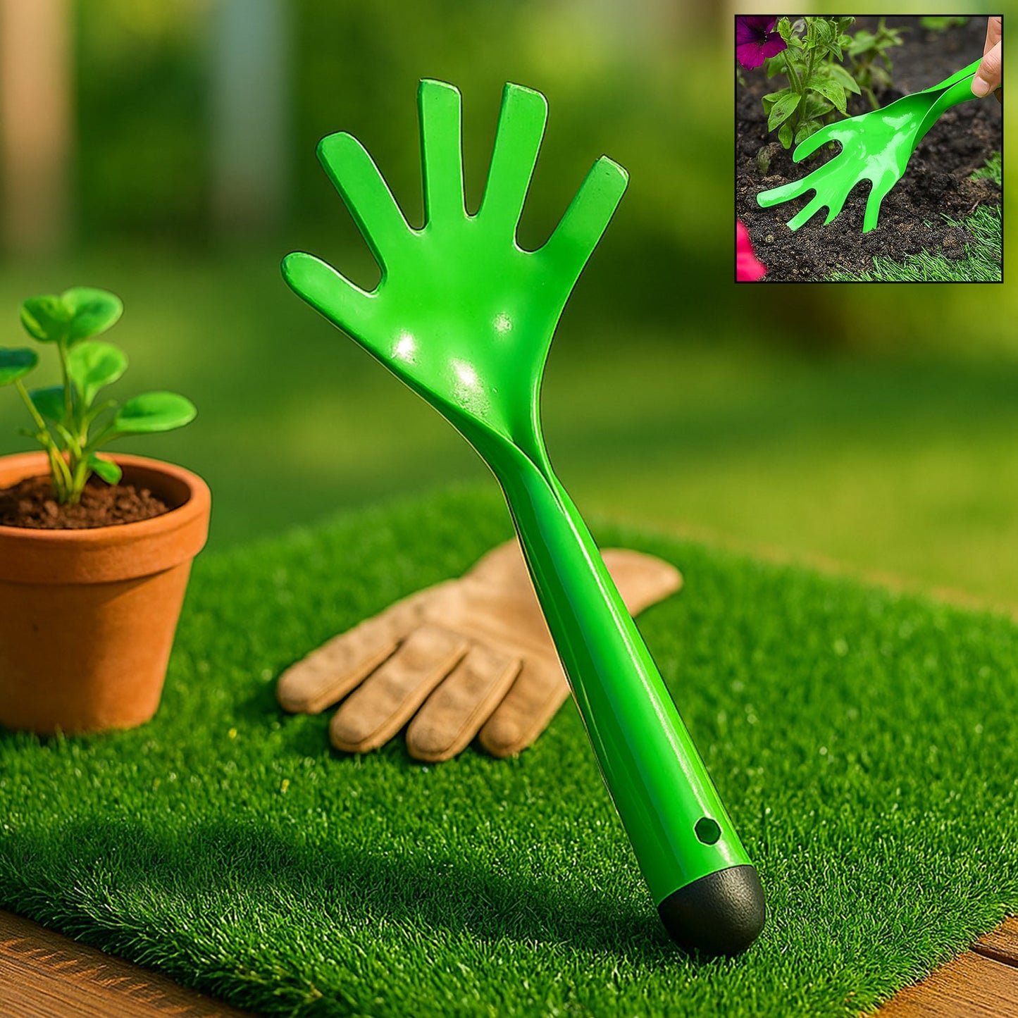 Heavy Duty Garden Tools, Gardening Metal Hand Cultivator Tools for Home Garden, Indoor and Outdoor Gardening for Plants, Agriculture, and Soil Tools (1 Pc) Â