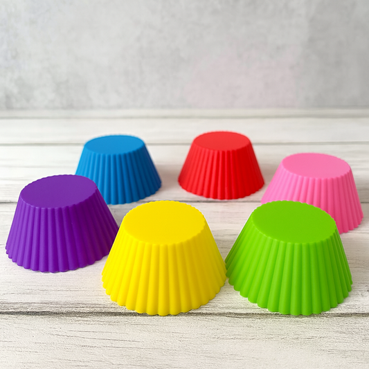 Silicone cupcake Shaped Baking Mold Fondant Cake Tool Chocolate Candy Cookies Pastry Soap Moulds, Diwali (6 pc) Diwali Special