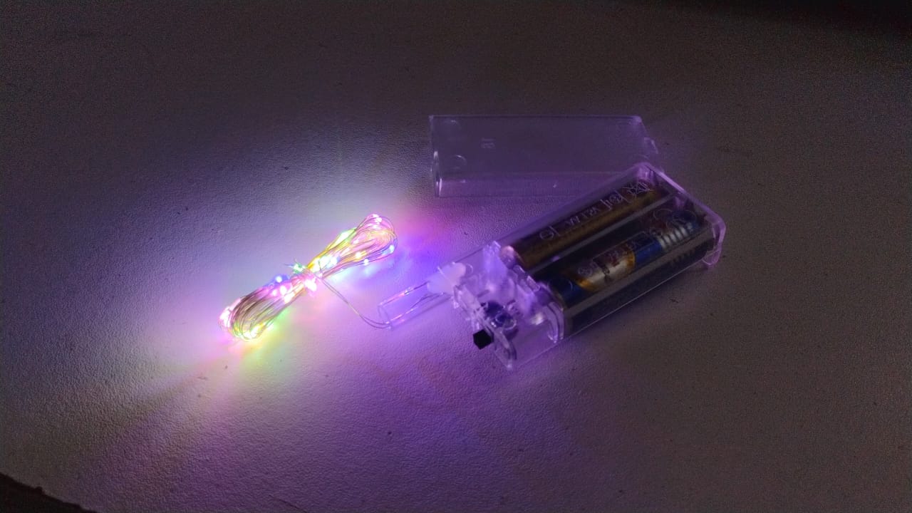 Multicolor 2AA Battery Powered, Copper Wire String Fairy Lights with 30 LEDs Diwali Special