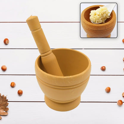 Mortar and Pestle Spice Grinder - Traditional Khalbatta for Kitchen Herb & Spice Preparation