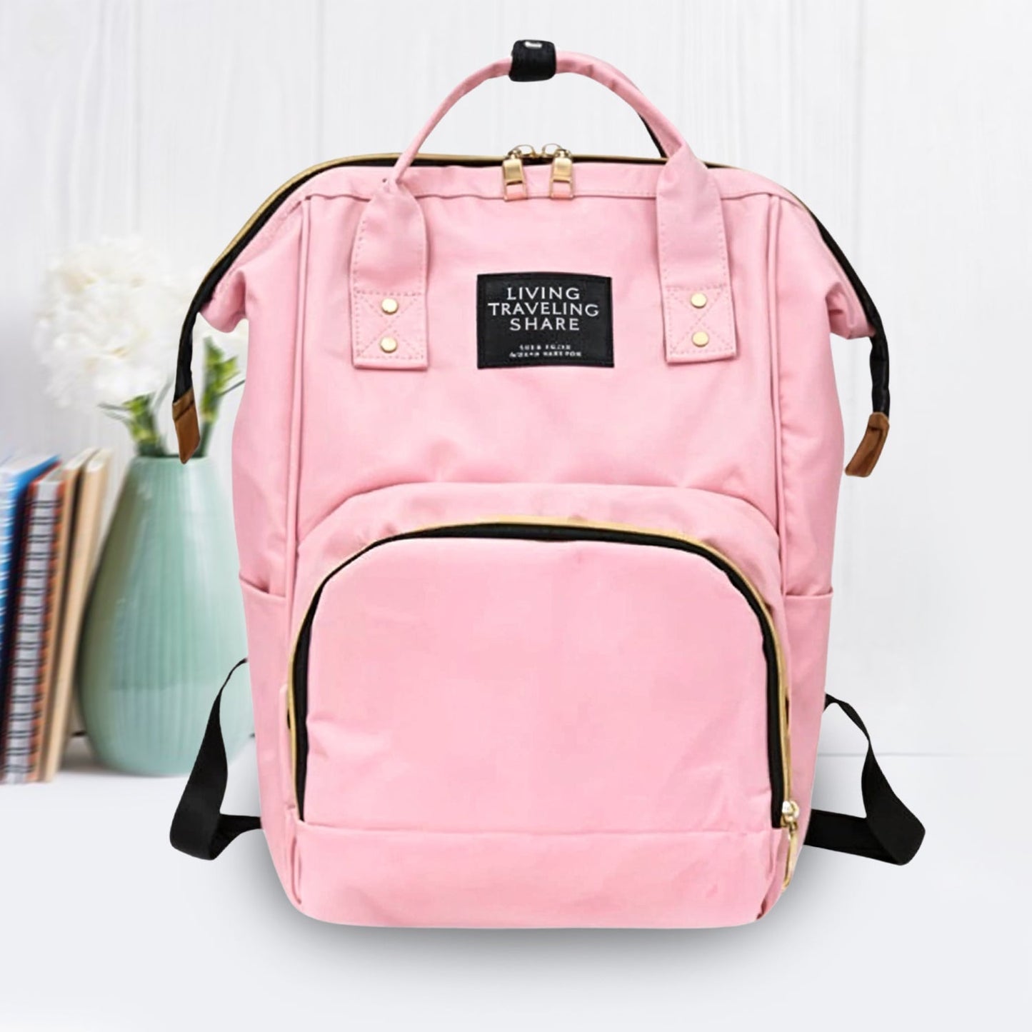 Multipurpose Large Capacity Mom's Backpack Diaper Bag (1 Pc)