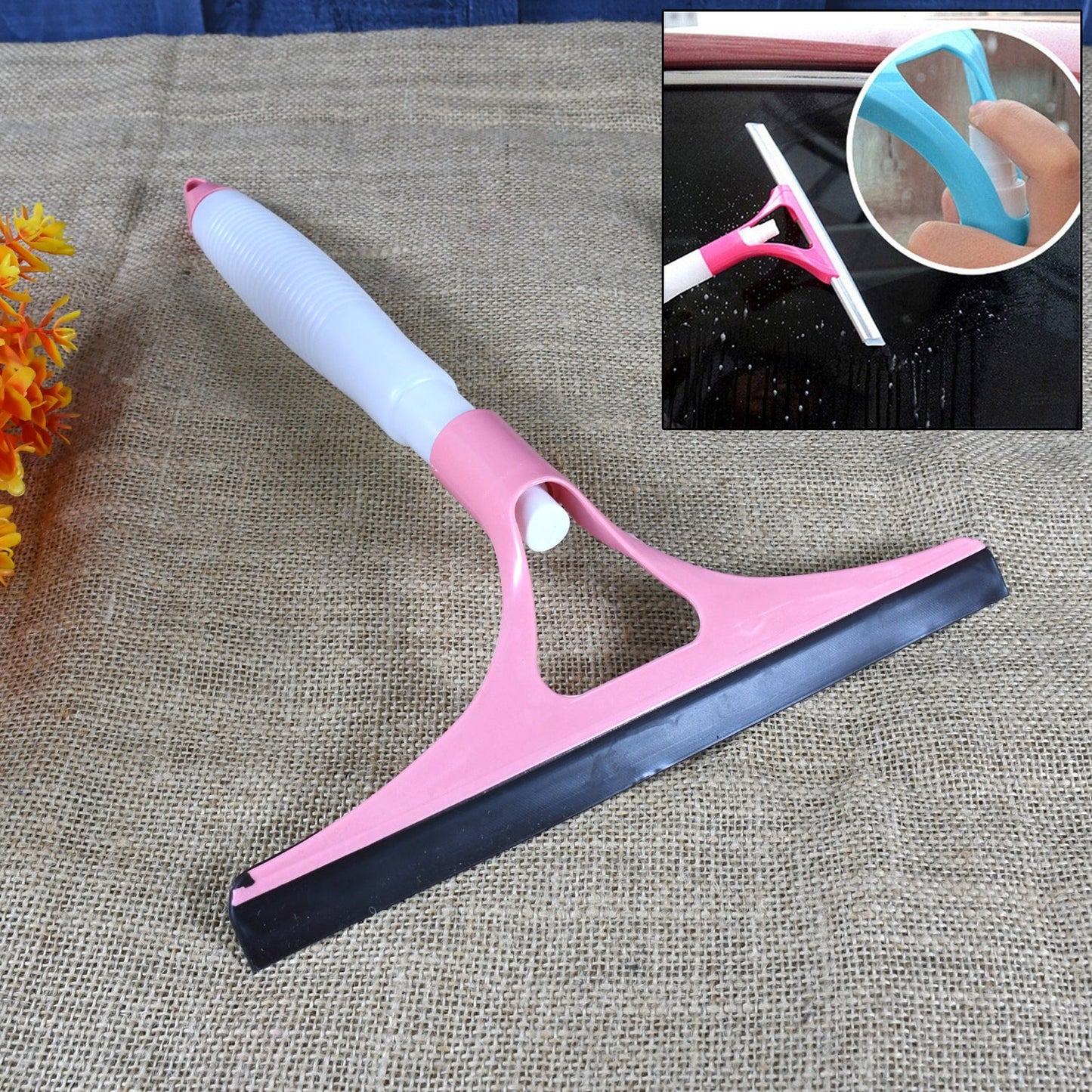 All-in-One Cleaning Brush: Spray, Wash, & Wipe (Windows, Glass, Car) (1 Pc) Diwali Special