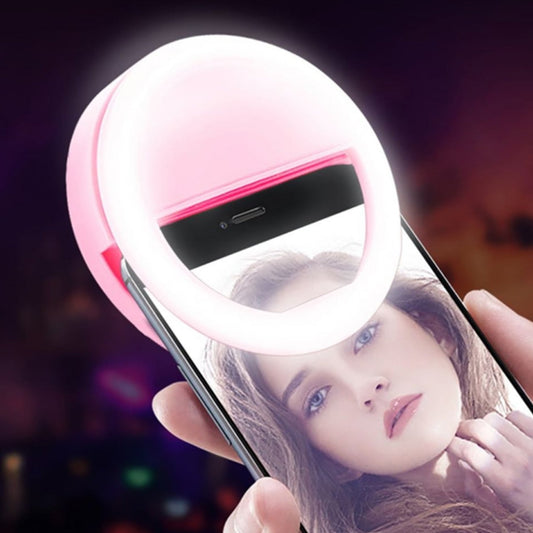 Phone Selfie Ring Light – Battery Operated Clip-On Light for Smartphone Photography (Battery Not Included) Diwali Special