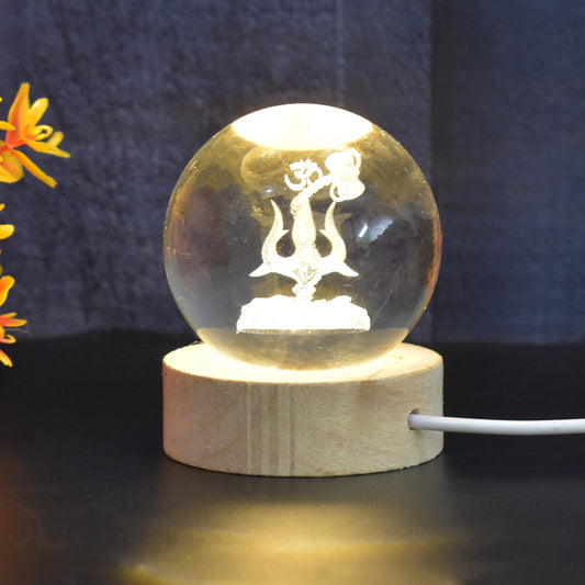 3D Crystal Ball lamps 3D Crystal Ball Night Light (1 Pc) Diwali Special