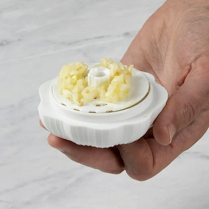 Garlic Press Sharpener Device â€“ Portable Manual Ginger, Chili & Garlic Crusher, Masher, Chopper & Grinder for Kitchen Use