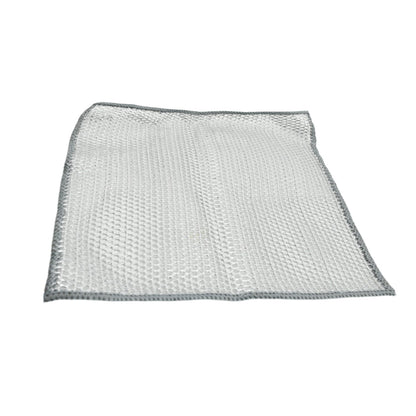 Double-Sided Microfiber Cloth & Stainless Steel Scrubber – Non-Scratch Wire (1 Pc, 20x20 cm)