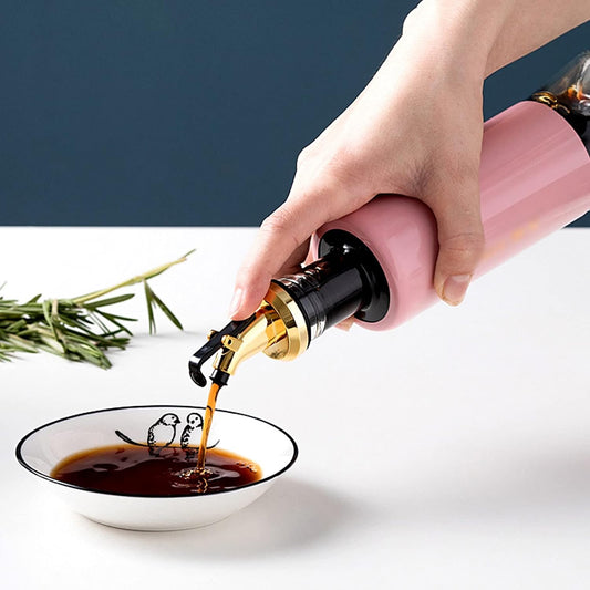 Olive Oil Dispenser â€“ Leakproof Glass Bottle with Non-Drip Spout for Kitchen & Cooking (300 ML)