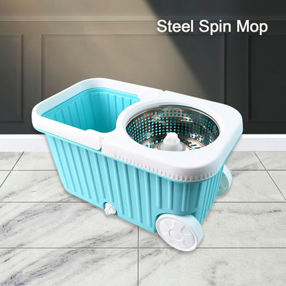 Apex Magic 360Â° Spin Mop Cleaning System with Stainless Steel Spinner