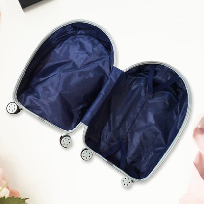 17849Â Suitcase For Kids, Girls Green Small Cabin Hard Cover Holiday Carry On Trolley with Extendable Handle, Children's Luggage, Trolley Rolling Luggage for Toddlers Men Woman (Mix Color)