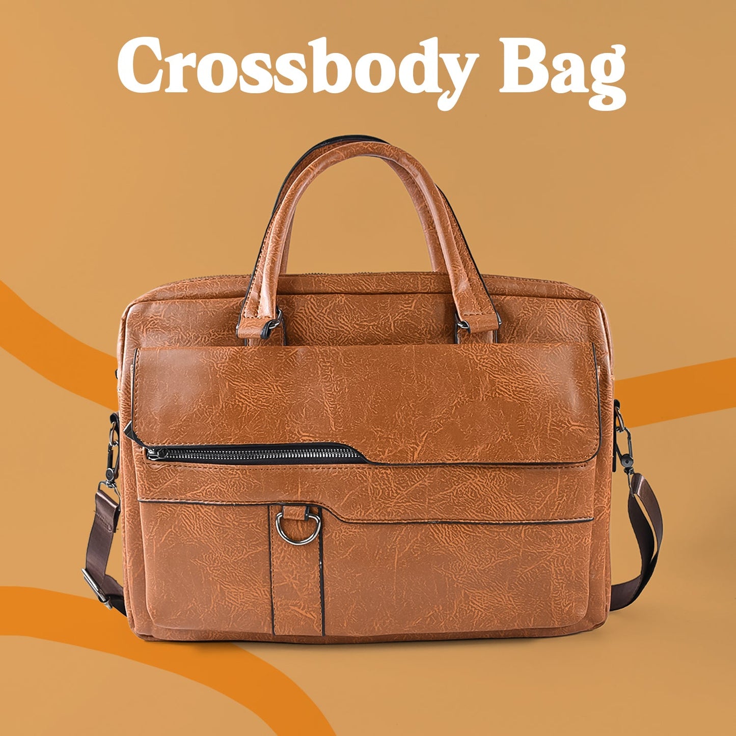 Lux Hold Faux Leather Satchel