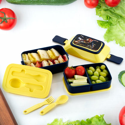 5621Â Double Layer Lunch Box Stylish Lid Lunch Box With Fork & Spoon Lunch Box For Children School Lunch BoxÂ 