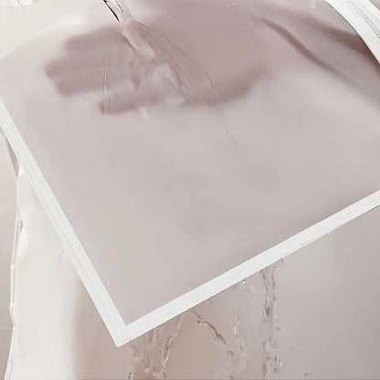 Foldable Non Woven Men's Coat Blazer Suit Cover (80Ã—60 CM / 1 Pc / White Side Chain Suit Cover)