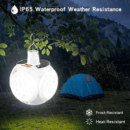 Solar Multi-Functional Emergency LED Light â€“ USB Rechargeable, 5 Modes, Foldable, SOS & IP65 Waterproof