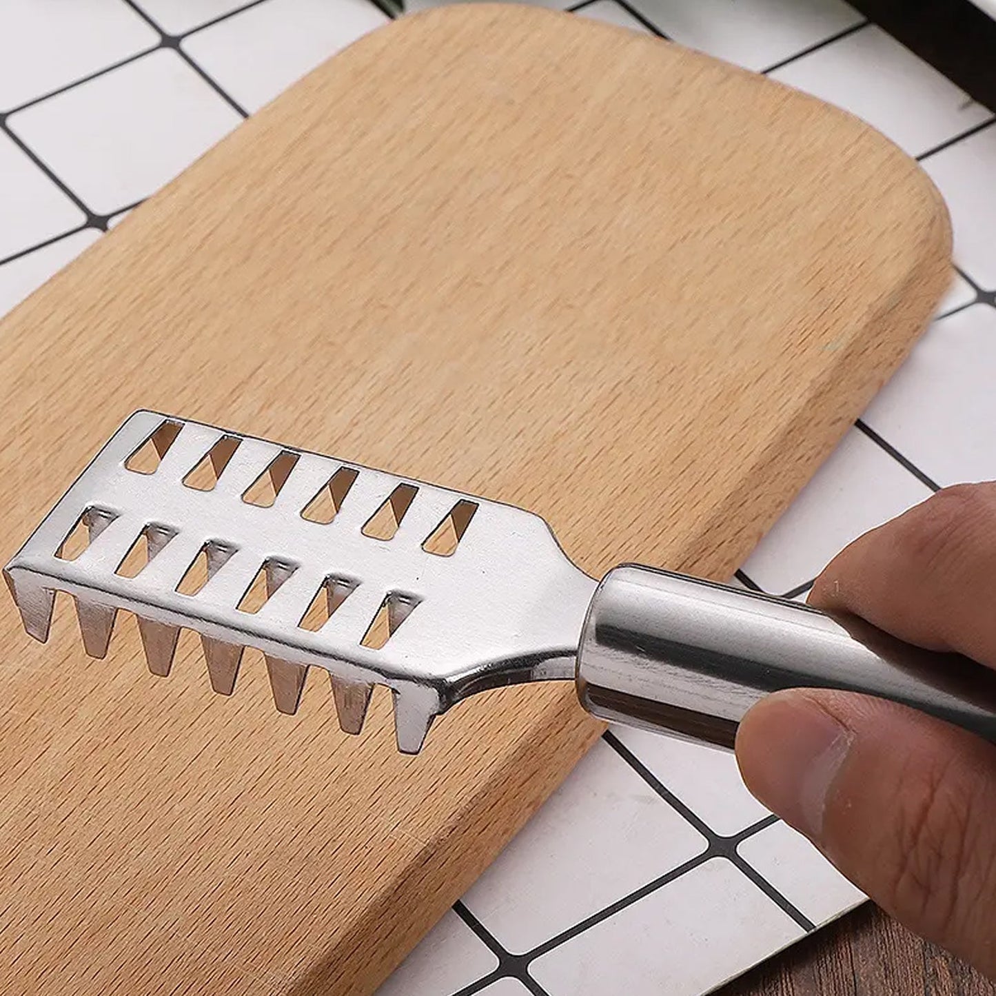 Stainless Steel Fish Scale Remover Scraper â€“ Sawtooth Kitchen Tool