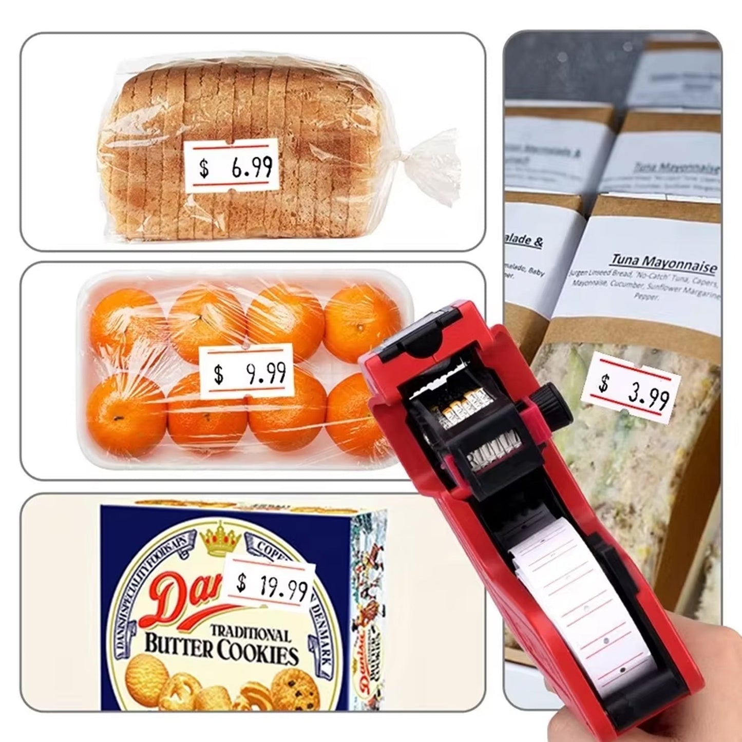 Handheld 8-Digit Plastic Price Tag Gun â€“ Ideal for Retail & Market Price Tagging