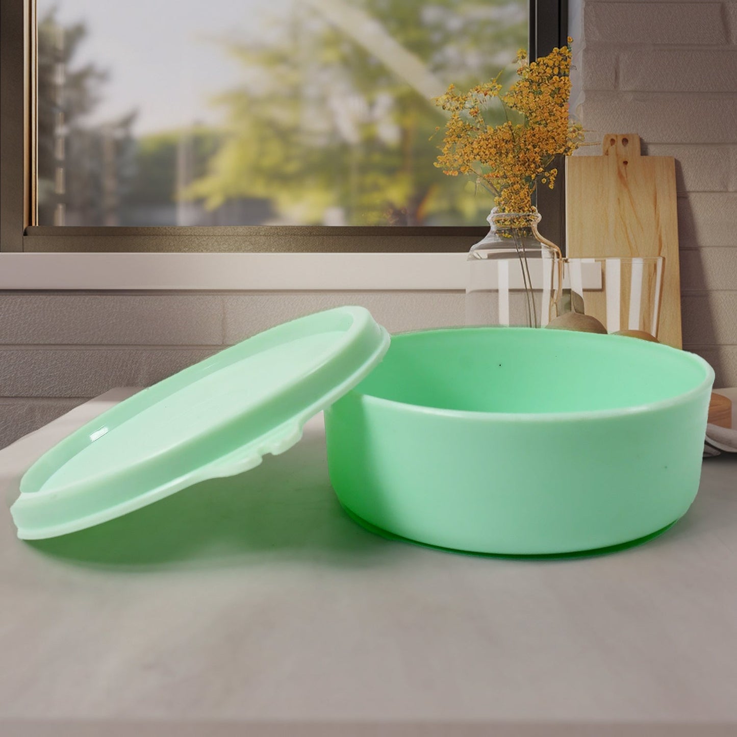 Ganesh 4In1Â Tiffin Box-Lunch Box | 3 Stainless Steel Containers 300 Ml Approx & Plastic Salad Container 200 Ml Approx| Plastic lid Box | Round Zip Bag | Leak Proof | Microwave SafeÂ for Office, College and School for Men, WomenÂ 