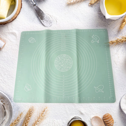 Mat, Rolling Baking Mat with Measurements (50Ã—40 Cm)
