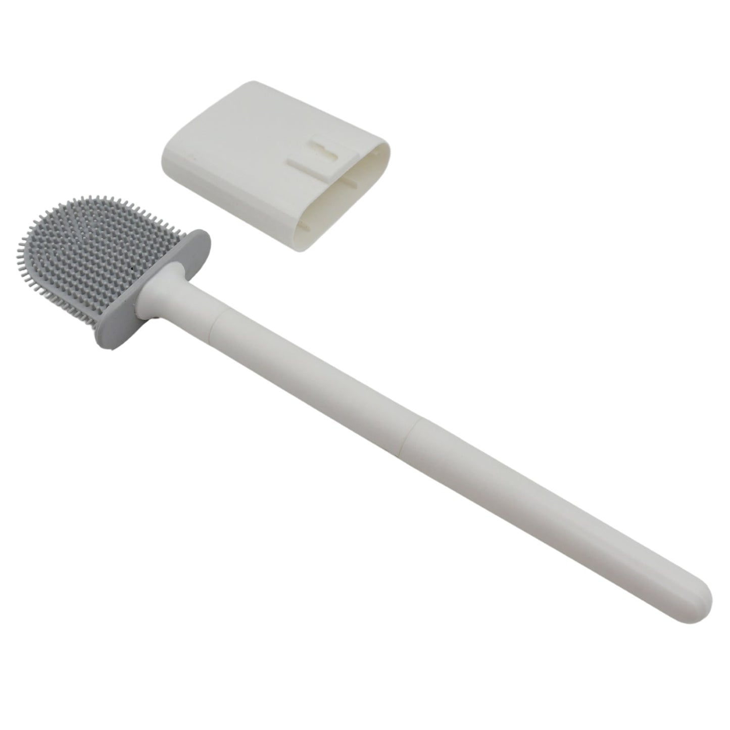 Portable Silicone Toilet Brush â€“ Wall-Mounted, Anti-Drip Cleaner with Non-Slip Handle
