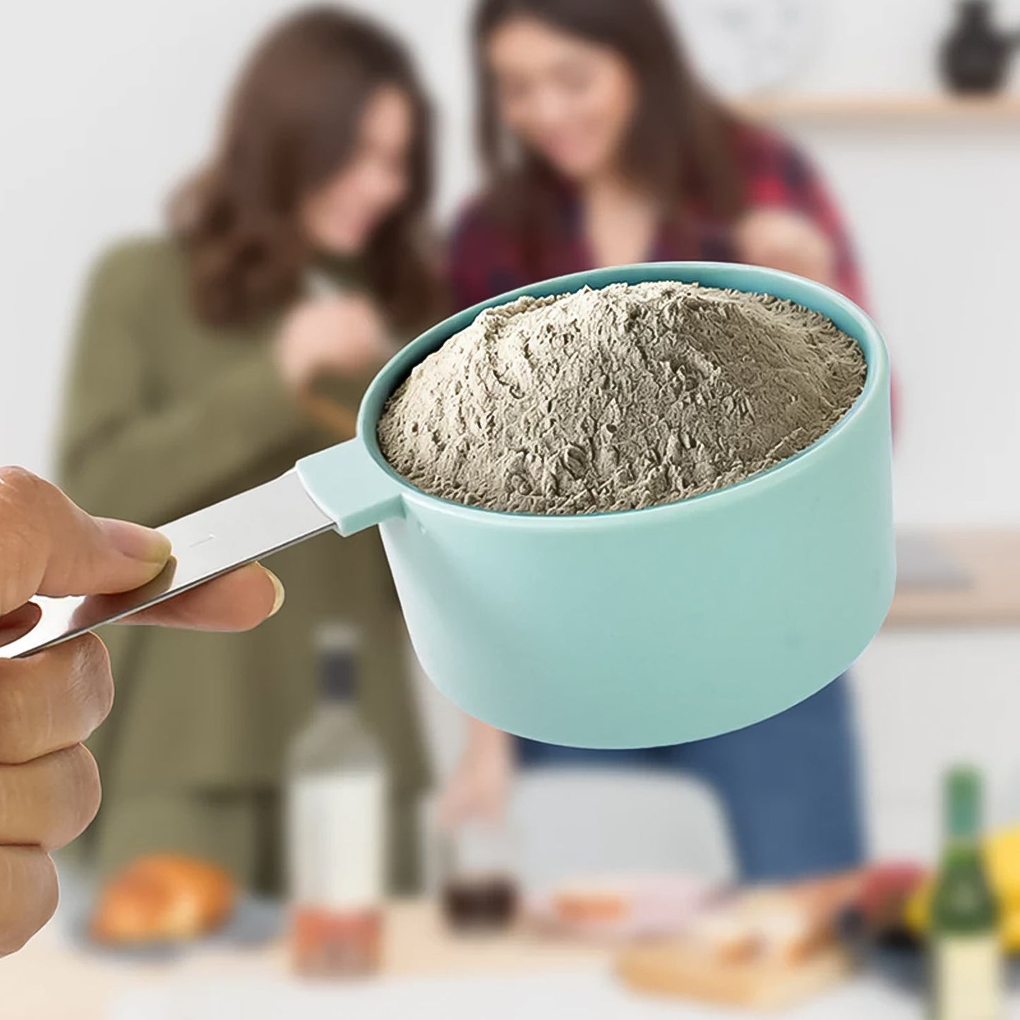 Stainless Steel and Plastics Measuring Cups (5 Pcs Set)