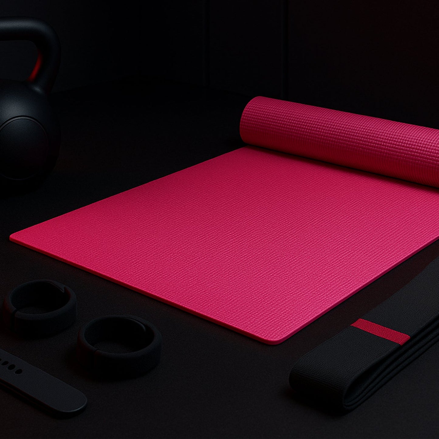 Yoga Mat Eco-Friendly For Fitness Exercise Workout Gym with Non-Slip (180x60xcm) Color may very