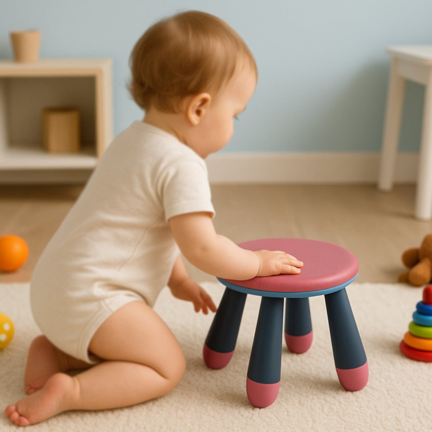 Foldable Baby Stool used in all kinds of places, specially made for kids and childrenâ€™s etc.