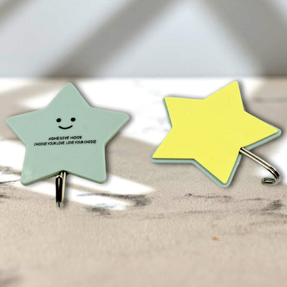 Multipurpose Strong Self-Adhesive Hooks – Heavy Plastic Wall Hooks for Home, Kitchen & Office Use