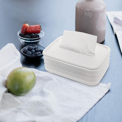 Simple Silicone Tissue Holder â€“ Cube/Cylinder Tissue Box for Bathroom, Office, Car & Bedroom