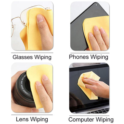 Microfiber Cleaning Cloths (6 Ã— 7 Inch) (Multicolor) (Pack of 1 Pc)