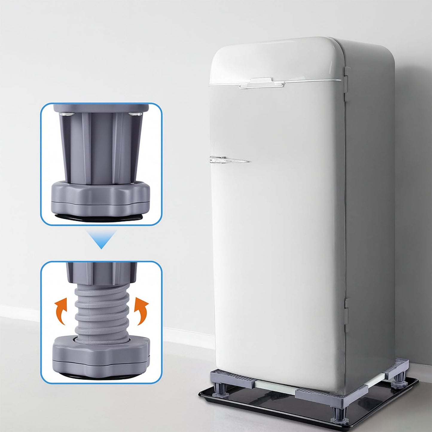 Adjustable Washing Machine Stand (1 Pc / 67Ã—67 Cm Long Adjust)