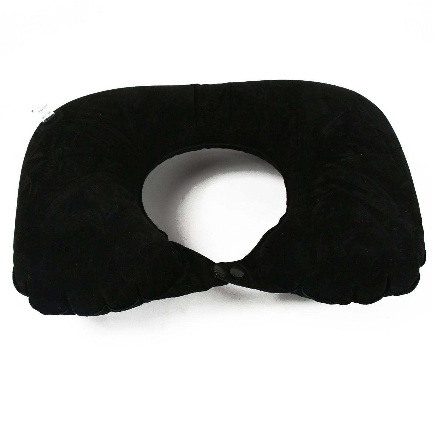 8512Â 3 in 1 Comfortable Travel Sleeping Kit, Neck Pillow, Eye Mask & Ear Plug Set Inflatable Plane Sleeping Pillow Head Neck Support Pillows for Travel Airplane Office, Black