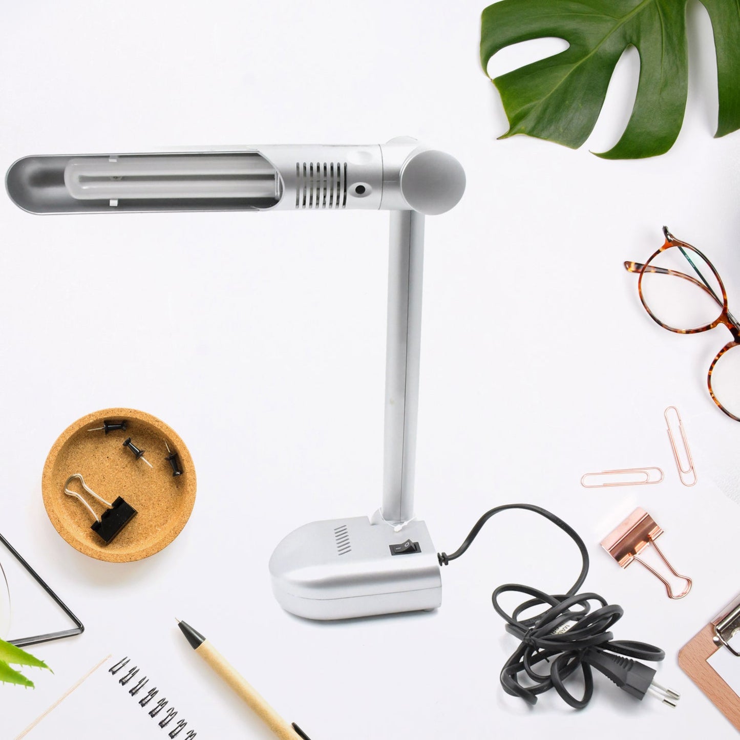 Multifunctional LED Desk Lamp Dimmable Office Lamp Childrenâ€™s Student Desk Lamp Reading Lamp  White Eye-Caring Desk Light, Energy Saving Desk Lamp Table Lamp - Study Desk Lamp (1 Pc)