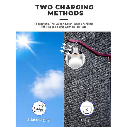 Solar Multi-Functional Emergency LED Light â€“ USB Rechargeable, 5 Modes, Foldable, SOS & IP65 Waterproof