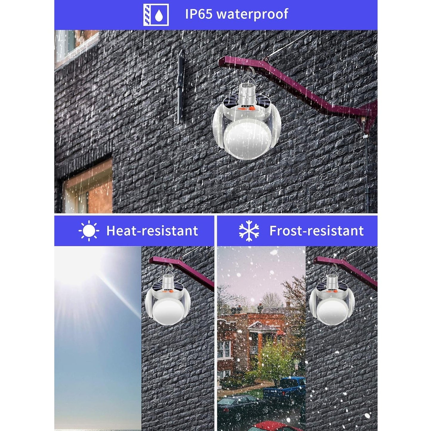 Solar Multi-Functional Emergency LED Light â€“ USB Rechargeable, 5 Modes, Foldable, SOS & IP65 Waterproof