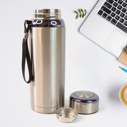 800ml Stainless Steel Water Bottle â€“ Leak-Proof Thermos Flask for Travel, Gym, Office, Home Use (1 Pc)
