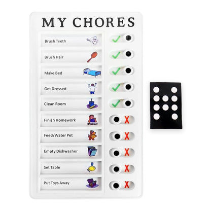 Portable My Chores Home Note Board Management Planning Memo Boards Reminding Time. (Size :- 20x12Cm)