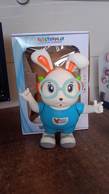 Electroplay Swing Rabbit Musical Dancing Toy â€“ Interactive Bunny with Lights, Sounds (1 Pc / Battery Not Included)