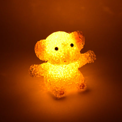 Cartoon Shape Crystal LED Night Light Lamp â€“ Cute Glowing Animal Decorative Light (1 Pc)