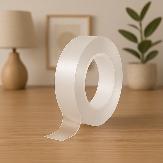Sticky Double Sided Tape Washable Adhesive Tape Reusable (5.5Ã—3 Cm / 1 Pc)