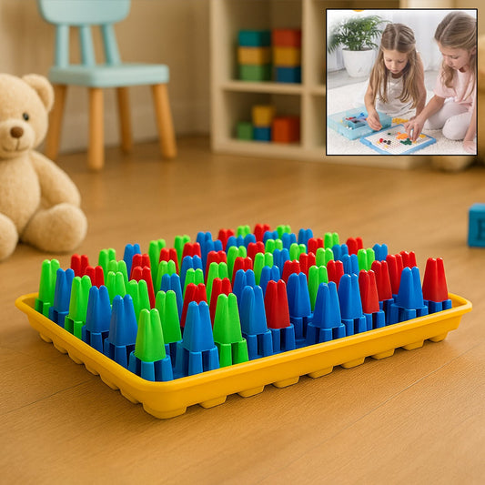 Plastic Color Crush Game Board, A Puzzle Game, Challenge's Educational Board Game's, Game for Kids & Adults, BirthdayÂ GiftÂ (1 Set)