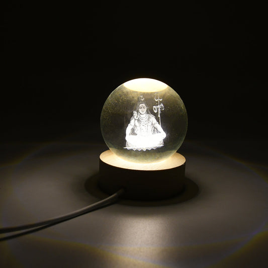 3D Crystal Ball lamps for Bedroom 3D Lamps for Home Decoration 3D Crystal Ball Night Light Gifts for Women Gifts for Men Room Decor Items for Bedroom for Friend and Family (1 Pc) Diwali Special