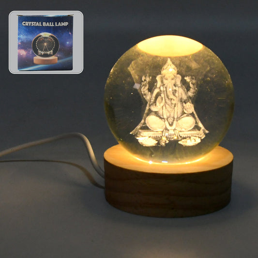 3D Crystal Ball lamps for Bedroom 3D Lamps for Home Decoration 3D Crystal Ball Night Light Gifts for Women Gifts for Men Room Decor Items for Bedroom for Friend and Family (1 Pc) Diwali Special
