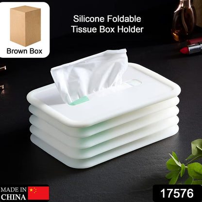 Simple Silicone Tissue Holder â€“ Cube/Cylinder Tissue Box for Bathroom, Office, Car & Bedroom