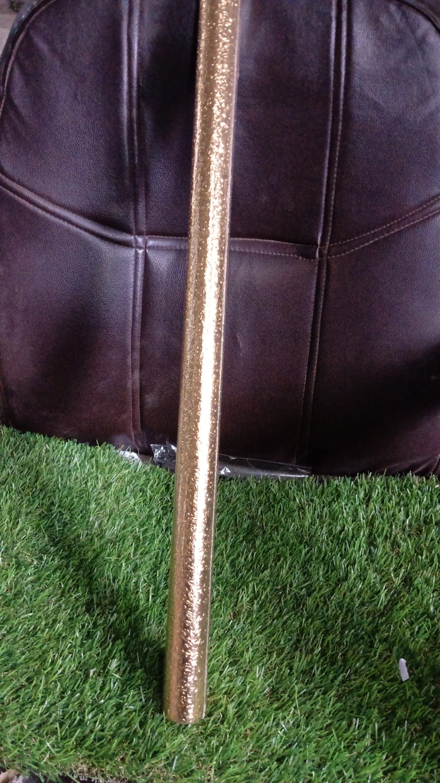 Oil Proof Sticker, Waterproof Self Adhesive Aluminum Foil Wallpaper (60 cmÃ—200 Cm / Golden / 1 Pc)